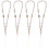 4Pcs Multi Soft Clay Phone Hanging Rope Decorative Beaded Phone Chain 6