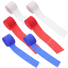 18St Crepe Papiervoorraad Blauwwit Rood Party Decoratieset