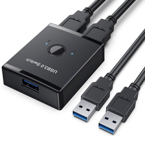 USB  USB3.0 Bidirectional  1 in Two Out Printer Sharer Splitter USB Devices Peripheral Switcher