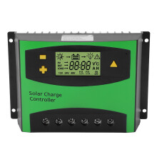 Regolatore di carica PWM, controller solare, regolatore di carica della batteria, design di livello industriale, protezione da sovraccarico, display