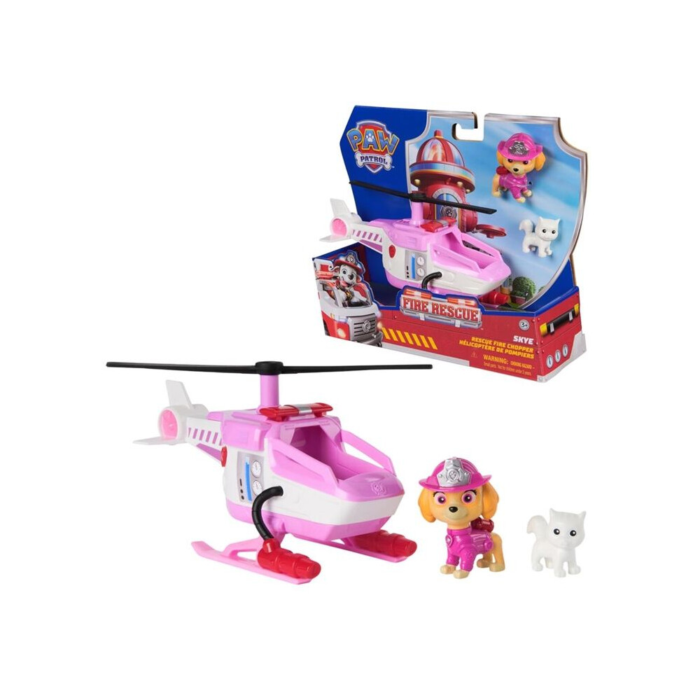 New Spin Master Paw Patrol Fire Rescue - Skye With The Rescue Helicopter
