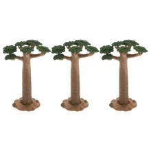 9St Miniatuur Simulatie Boom Model Koffiekleur Voor Diorama Decor
