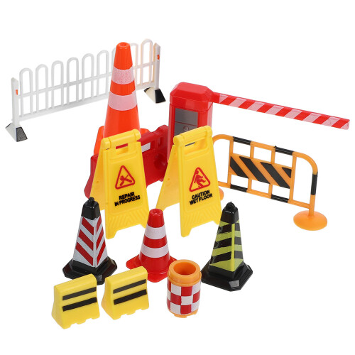 5Sets Mini Verkeersafzetting Model Speelgoed Kinderen Assorti