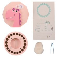5St Baby Tandendoos Roze Melktand Bewaardoos