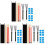 3Sets Drumsticks Set Met Wire Brushes En Dempers, Assorti Kleur 3