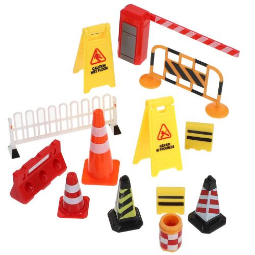 5Sets Mini Verkeersafzetting Model Speelgoed Kinderen Assorti 2