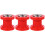 3St Motorkettingspanner Roller Met Staal Kunststof Rood 5