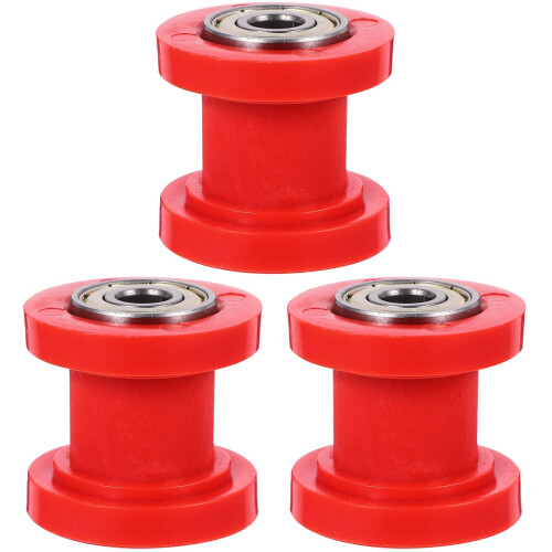 3St Motorkettingspanner Roller Met Staal Kunststof Rood 2