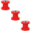 3St Motorkettingspanner Roller Met Staal Kunststof Rood 10