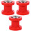 3St Motorkettingspanner Roller Met Staal Kunststof Rood 4