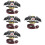 4Sets Kattenwandelen Set Leash Multi Kleur 9