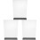 3St Wit Acryl Menu- En Prijzenstandaard Met Basis Voor Display 4