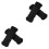 4Pièces Bandes Grip Flexibles En Silicone Noir Pour Raquette Paddle 5