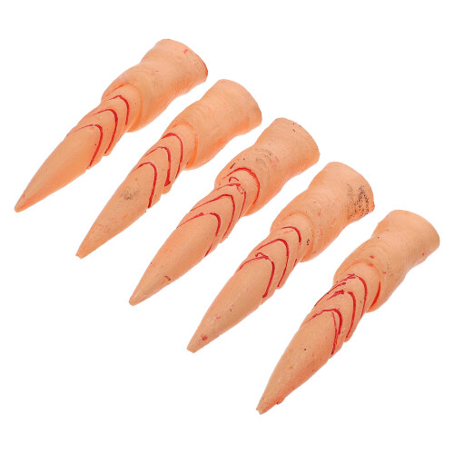 Halloween Covers Khaki Plastic Nagels Cosplay Decor 1