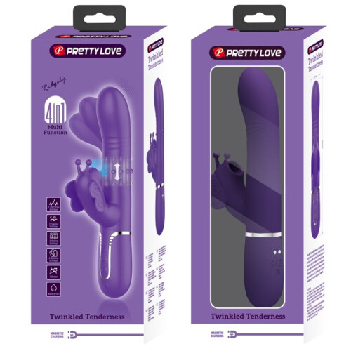 PRETTY LOVE Vibratore Rabbit Viola 1