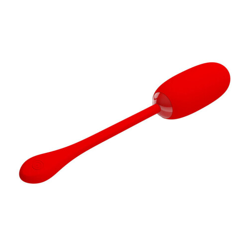 PRETTY LOVE - JULIUS WATERPROOF-RECHARGEABLE VIBRATING EGG RED 2