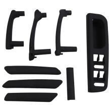 For   B5 1998-2005 New Interior Door Handle Window Panel Trim 1set Black LHD