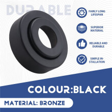 1Pcs Shower Fixing Kit Equipment Water Pipe Copper Decorative Cover Bathroom Faucet Accessories Electroplating-Black