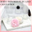 3er-Pack Große Body Puffsand-Behälter Puderbehälter mit Bubble PuffsCrystal-Behälter Weich 6