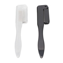 Separator de rimel pentru gene și sprâncene, perie pliabilă de înfrumusețare cu carcasă etanșă, mâner confortabil și elastic, depozitare