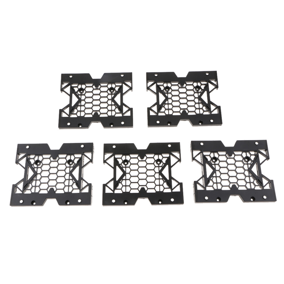 5Piece 5.25" To 3.5" 2.5" Ssd Hdd Mounting Bracket Holder With 12Cm Fa Light 6901423097056