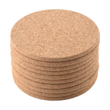 Set med 10 GlasunderläGg FråN Cork Bar - Absorberande och åTeranväNdbara - 90 Mm, 5 Mm Tjocka