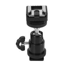 Lcd Monitor Adapter With Hot Shoe Cold Shoe Base With 1/4 Inch Female Hole