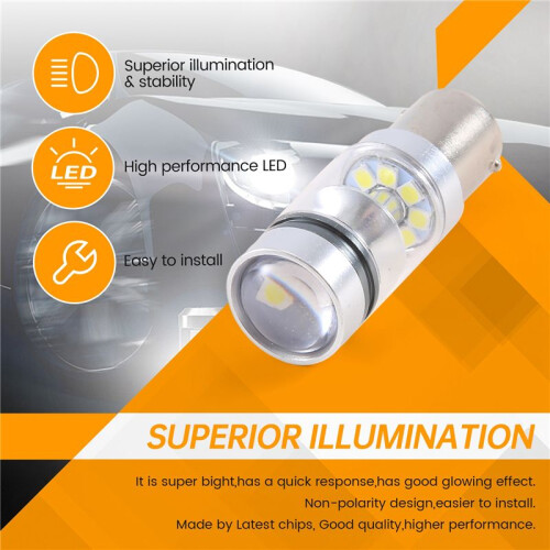Super Bright 100W 2000Lm 1156 Led Reverse Vehicle  Light Driving Light Ma 2