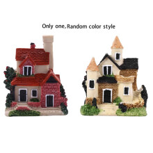 Linda  Casa de Resina Miniatura Casa de Fadas Jardim Paisagem DecoraçãO de Jardim para Casa Resina Artesanato 4 Estilos Cores AleatóRias