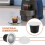 50Sets Refillable Coffee Capsules Cup Disposable Coffee Capsules Packaging Cafe Supplies for  Black 2