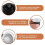 50Sets Refillable Coffee Capsules Cup Disposable Coffee Capsules Packaging Cafe Supplies for  Black 3