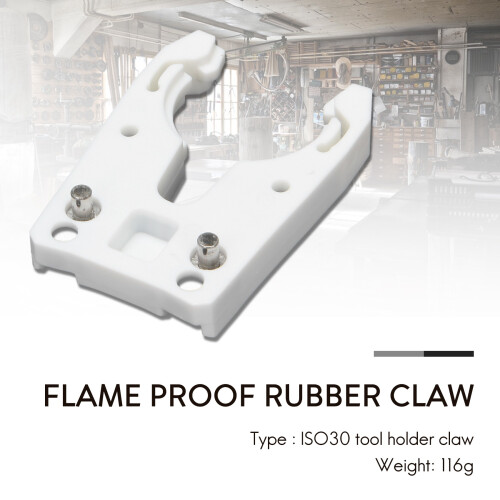 5PCS/Lot ISO30 Tool Holder Clamp Iron+ABS Flame Proof Rubber Claw 1