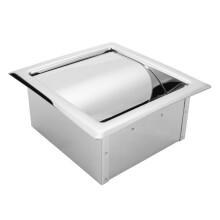 Soporte de Papel HigiéNico Empotrado de Acero Inoxidable Soporte de Papel HigiéNico de Pared, Dispensador de Papel Tisú Empotrado para BañO