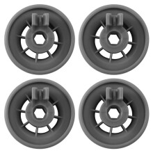 4 x Dishwasher Lower Basket Rail Wheels for Neff & Grey 165314