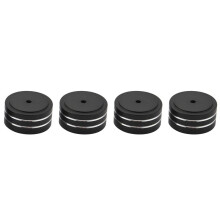 4Pcs 40X20Mm Aluminum HiFi AMP Speaker Isolation Stand Turntable DAC Feet Pad