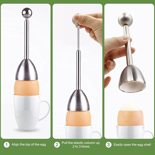 Eier Schneiders, Eier Schneider KüChe Eier ÖFfner Werkzeug Eier Knacker Entferner Eier Schalen Separator für Hart Weich Gekochte Eier