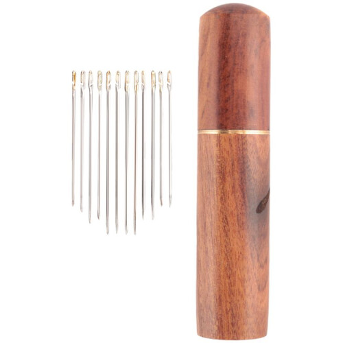 Self-Threading Needles,Sewing Needles for Hand Sewing,for the Elderly,Easy Side Threading Stitching Pins A