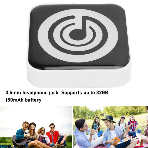 Lecteur MP3 sans fil Bluetooth 32 Go Blanc 3,5 mm 2