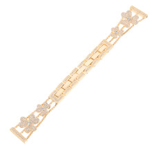 4Pièces Bracelet Montre Glamour Trèfle Métal Ajustable