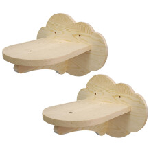 4Pièces Étagères En Bois Pour Chat Clair Steps