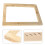 2Pièces Cadre De Sérigraphie Bois Khaki Pour DIY Réutilisable 8