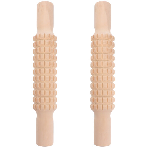 2Pièces Rouleaux Bébé Plastique Beige Outils Créatifs Pâte À Modeler 1