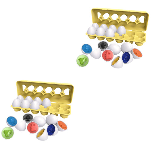 2Ensembles Jouet Œufs Educatif Jeu Enfants 2