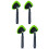 4Pièces Kit Brosse Nettoyage Auto Vert Manche Long Facile 7