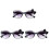 3Paires Lunettes Décoratives Enfants Accessoires Été 2