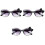 3Paires Lunettes Décoratives Enfants Accessoires Été 3