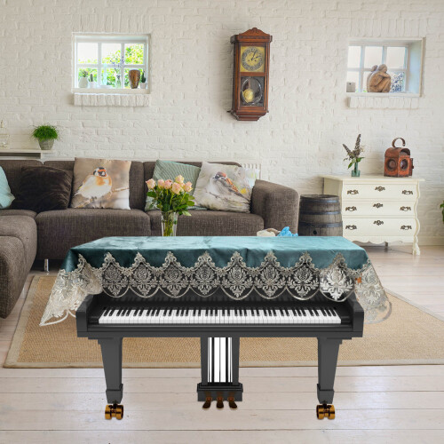 1Pièces Housse Piano Électronique Brodée En Polyester Couleur Variée 1