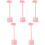 5Pièces Toilettage Rose Pour Chat Chiot 3