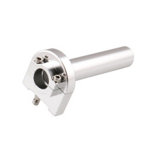2Pièces Poignées Aluminium Argenté Antidérapant Pour Guidon 22Mm