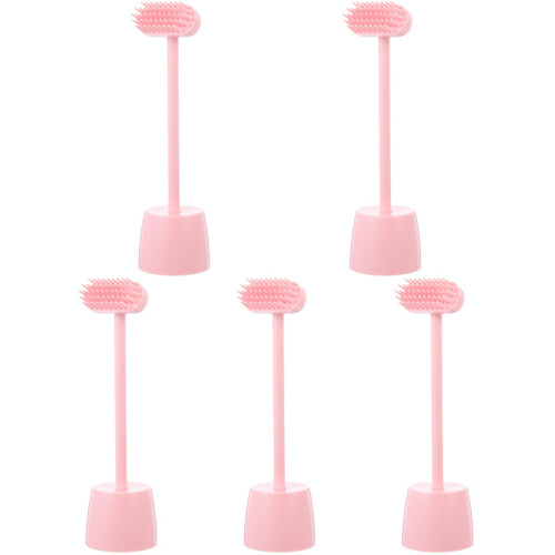 5Pièces Toilettage Rose Pour Chat Chiot 1